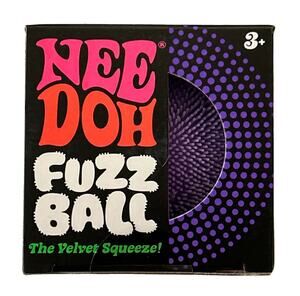 NeeDoh Fuzz Ball The Velvet Squeeze Purple New In Box